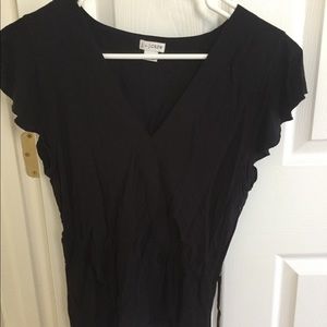 Tie at waist faux wrap top